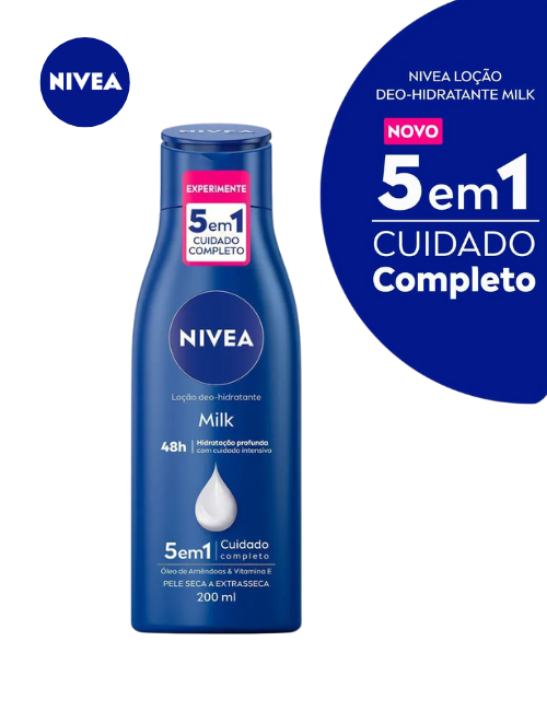 LOCAO HIDRATANTE NIVEA 200ML MILK